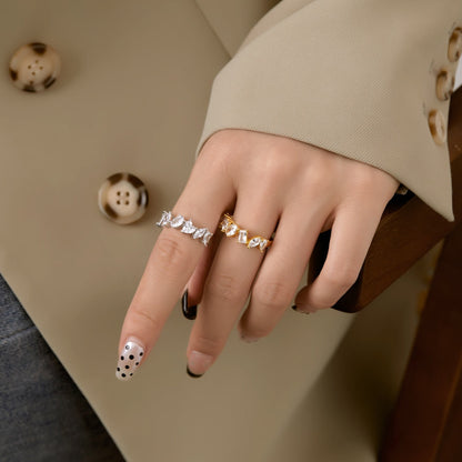 [GALE]Delicate Multi Cut Ring