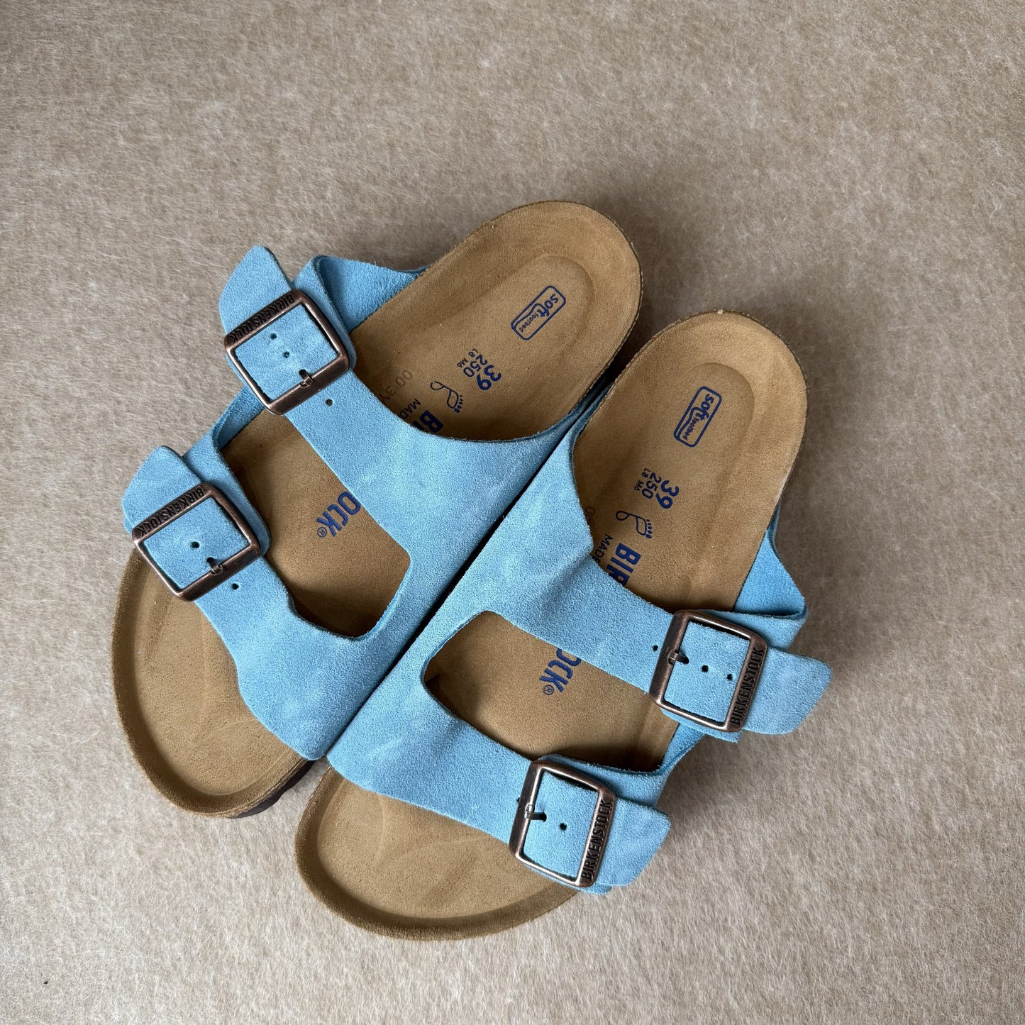 Arizona Soft Footbed Sky Blue