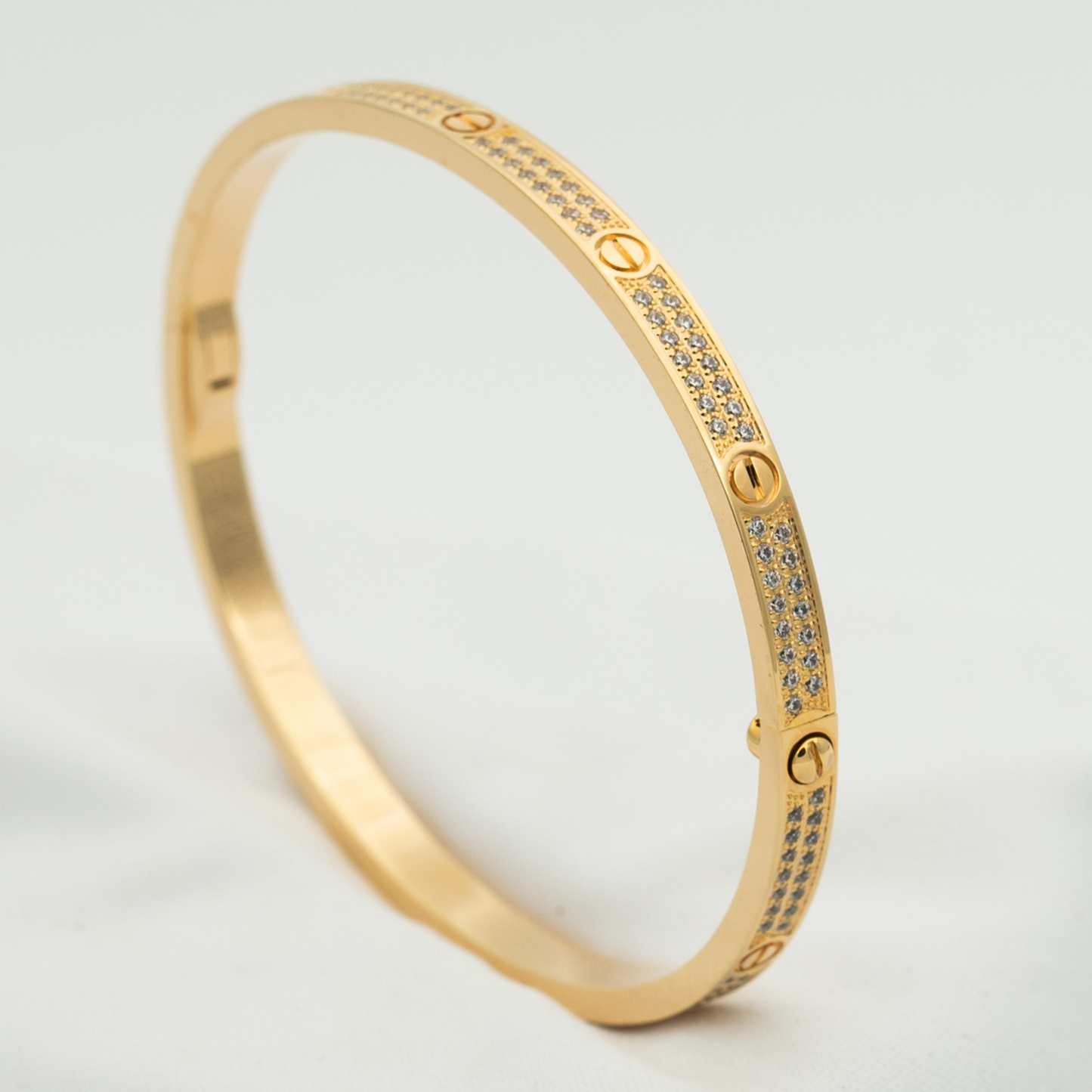 [GALE]LOVE BRACELET 3.65MM DIAMOND-PAVED