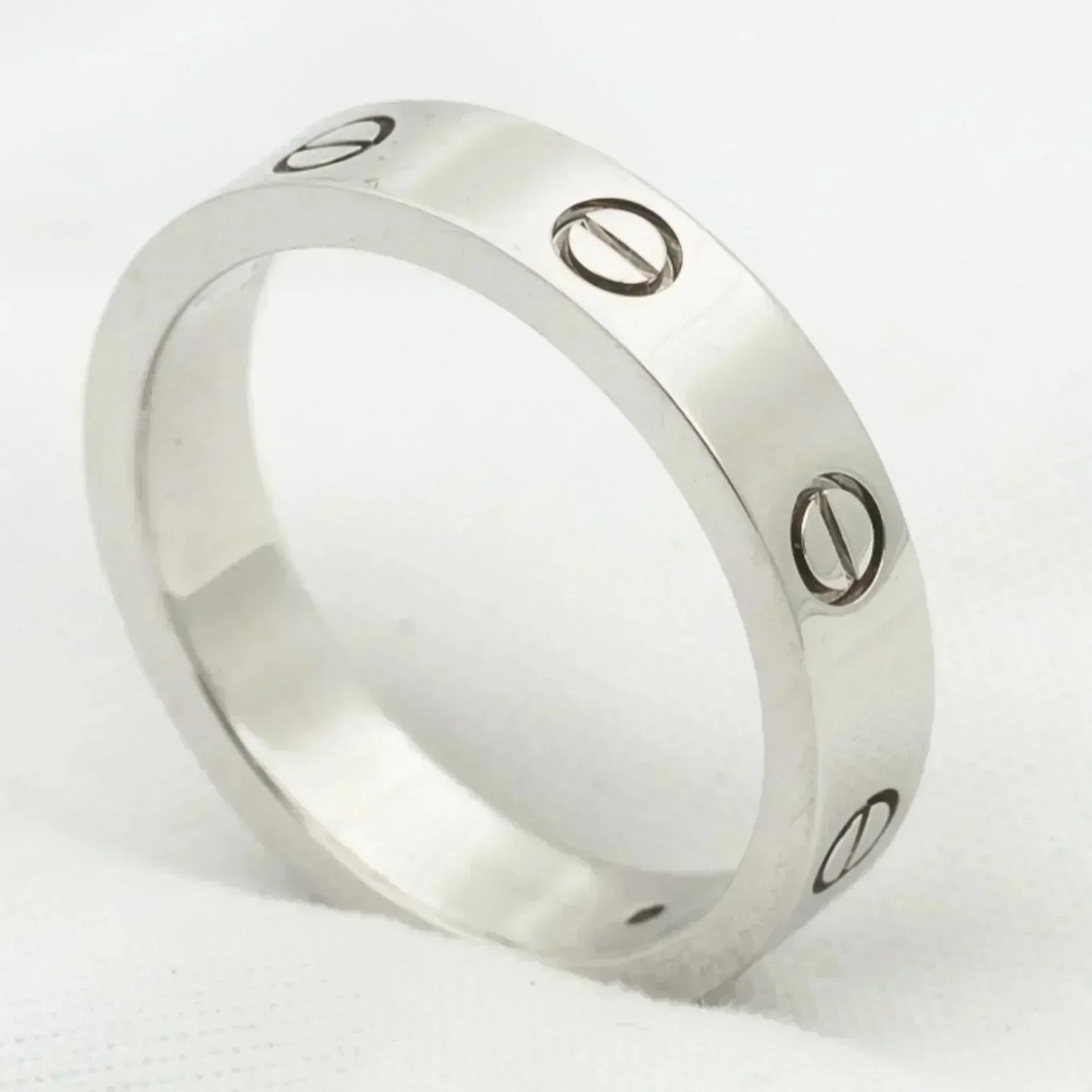 [GALE] Liebesring 4 mm 1 Diamant Silber