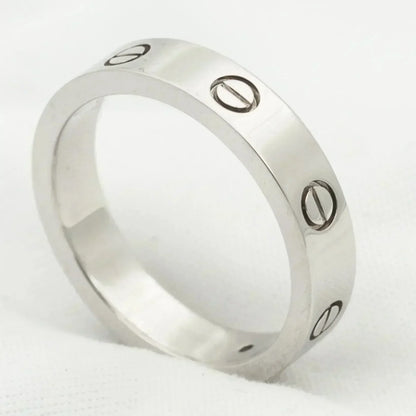 [GALE] Liebesring 4 mm 1 Diamant Silber