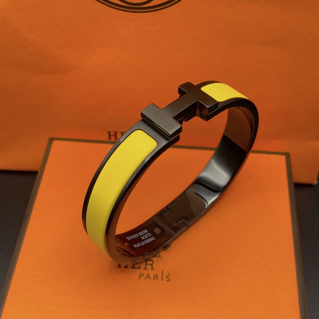 [GALE]CLIC HM SO SCHWARZ GELBES ARMBAND
