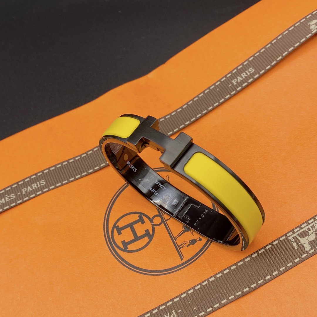 [GALE]CLIC HM SO SCHWARZ GELBES ARMBAND