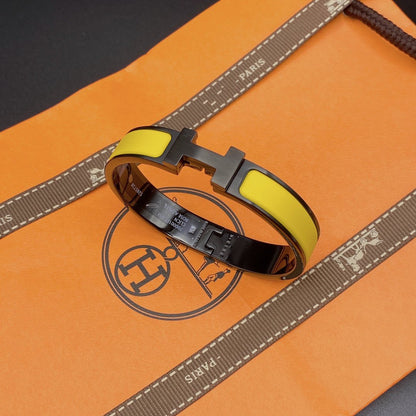 [GALE]CLIC HM SO SCHWARZ GELBES ARMBAND
