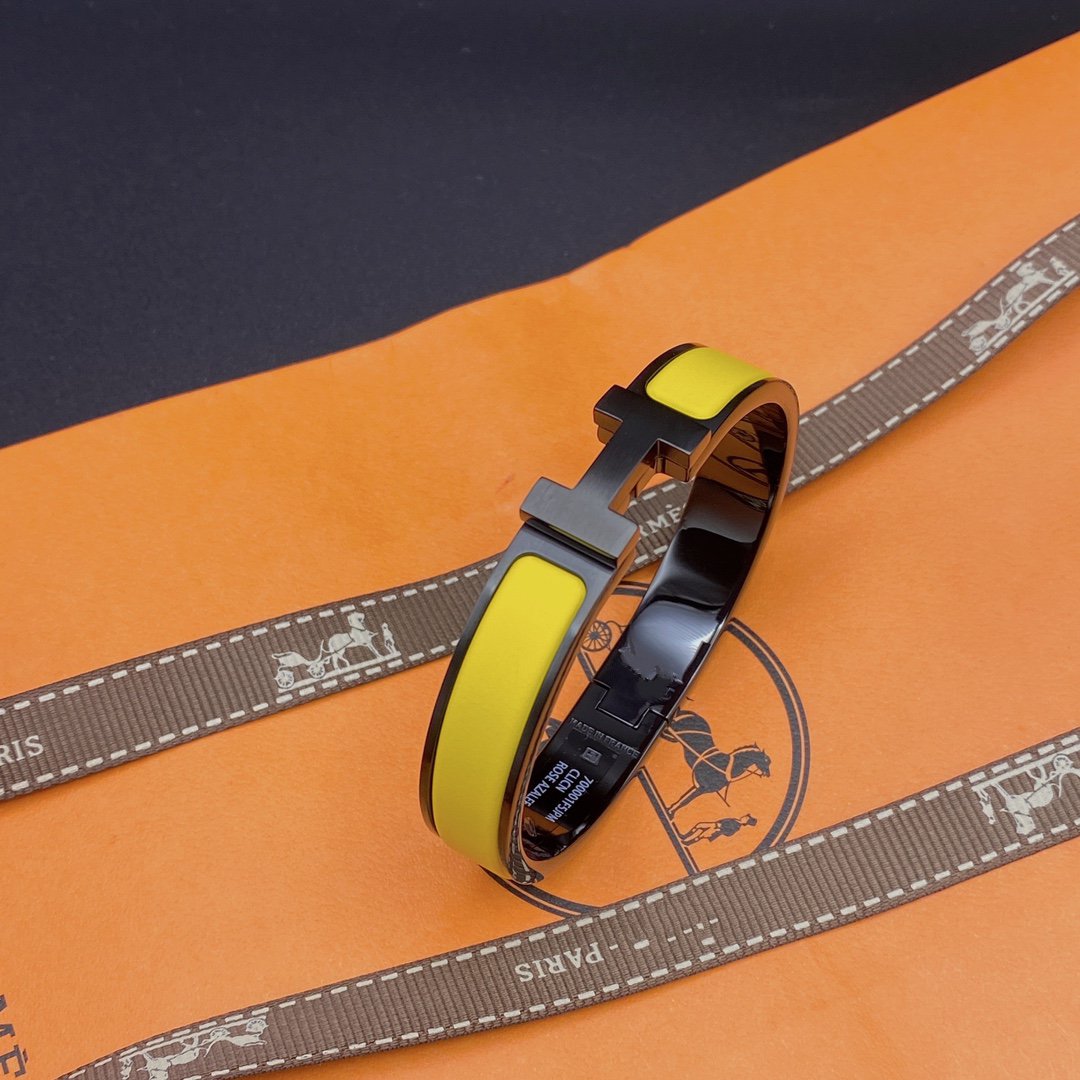 [GALE]CLIC HM SO SCHWARZ GELBES ARMBAND