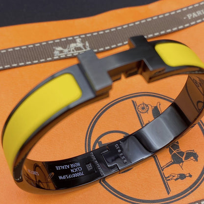 [GALE]CLIC HM SO SCHWARZ GELBES ARMBAND