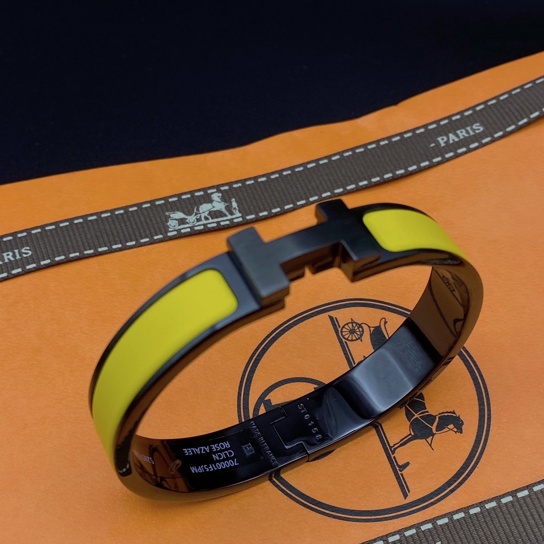 [GALE]CLIC HM SO SCHWARZ GELBES ARMBAND