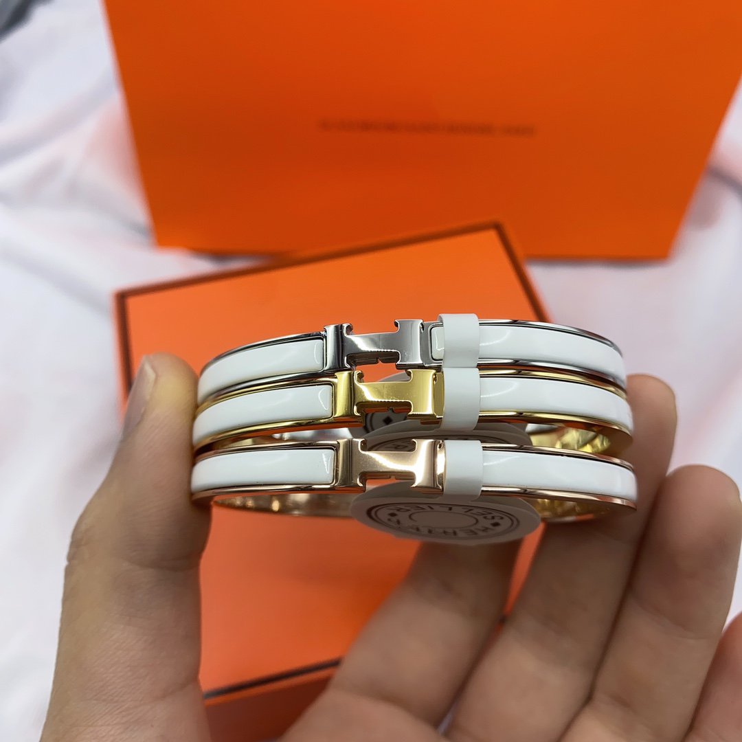 [GALE]CLASSIC HM CLIC WEISSES 8MM EMAILLET