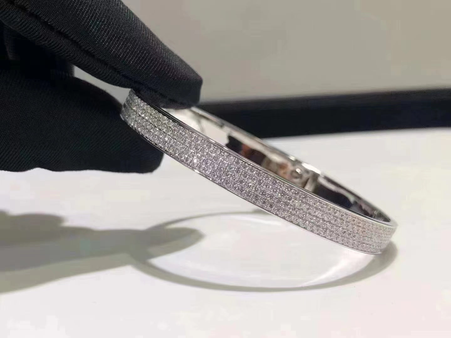 [GALE]HM KELLY ARMBAND IN SILBER UND VOLLSTÄNDIG MIT DIAMANTEN BEFESTIGUNG