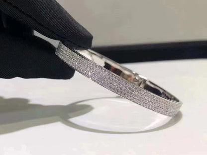 [GALE]HM KELLY ARMBAND IN SILBER UND VOLLSTÄNDIG MIT DIAMANTEN BEFESTIGUNG