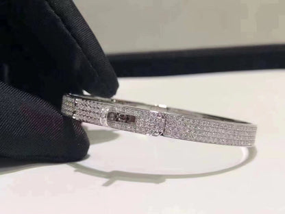 [GALE]HM KELLY ARMBAND IN SILBER UND VOLLSTÄNDIG MIT DIAMANTEN BEFESTIGUNG