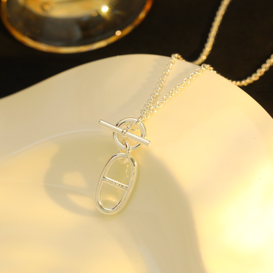 [GALE]HALSKETTE MIT ANHÄNGER HM CHAINE D'ANCRE, STERLINGSILBER 