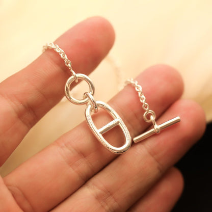 [GALE]HALSKETTE MIT ANHÄNGER HM CHAINE D'ANCRE, STERLINGSILBER 
