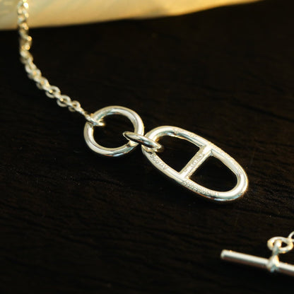 [GALE]HALSKETTE MIT ANHÄNGER HM CHAINE D'ANCRE, STERLINGSILBER 