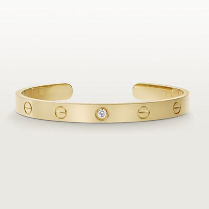 [GALE] LOVE ARMBAND 6,1 MM 1 DIAMANT OFFENES MANSCHETTE 