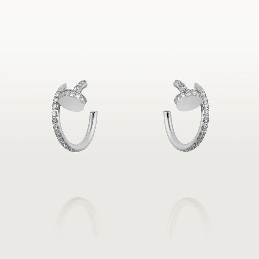 [GALE]JUSTE イヤリング 12.75mm シルバー ダイヤモンド