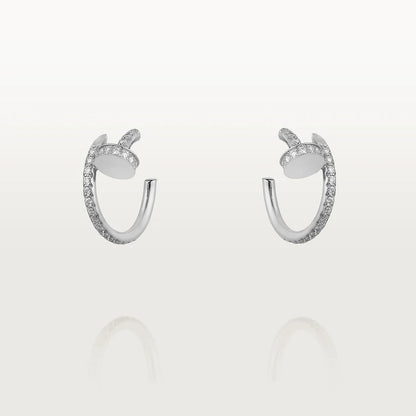 [GALE]JUSTE イヤリング 12.75mm シルバー ダイヤモンド