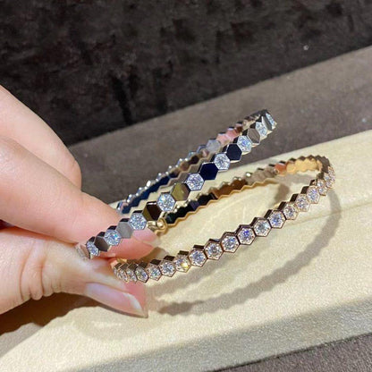 [GALE]BEE LOVE GOLD BRACELET FULL DIAMOND