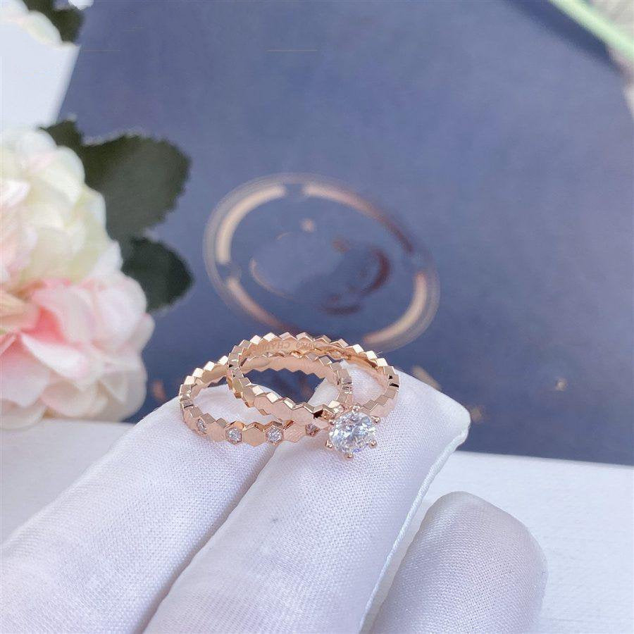 [GALE]BEE LOVE RING PINK GOLD 1 DIAMOND