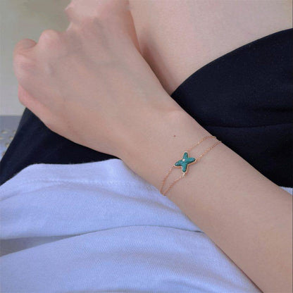 [GALE]JEUX BRACELET MALACHITE PINK GOLD 1 DIAMOND