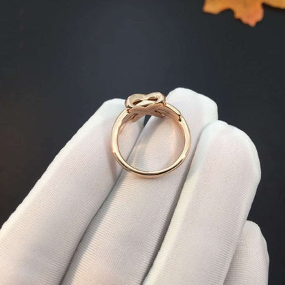 [GALE]JEUX DE PINK GOLD DIAMOND RING