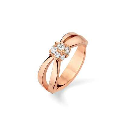[GALE]LIENS RING ROSA GOLD DIAMANT