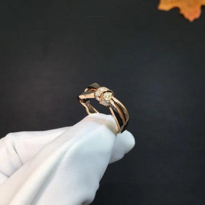 [GALE]LIENS RING ROSA GOLD DIAMANT