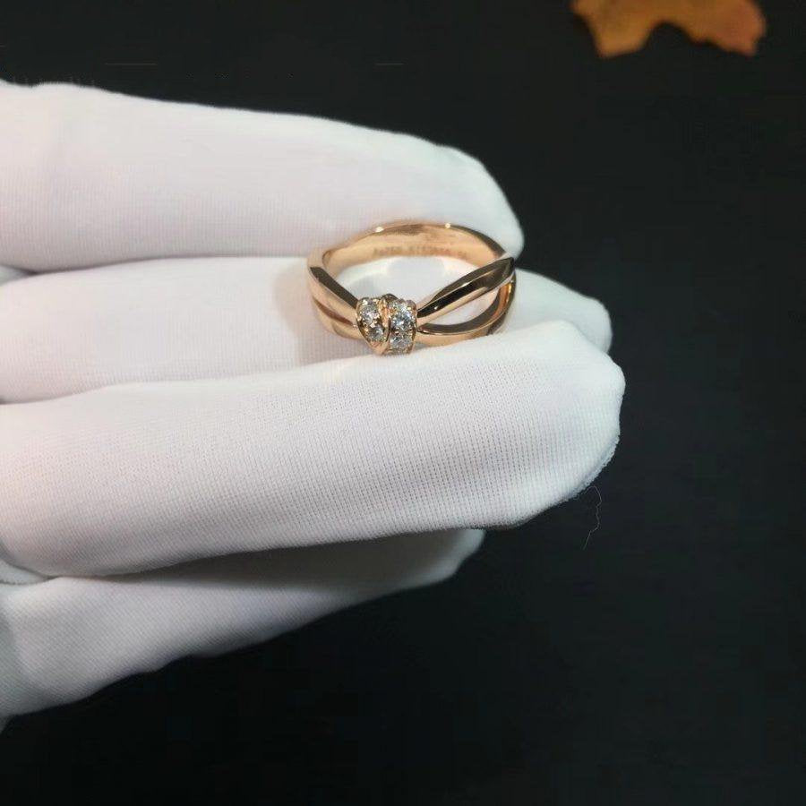 [GALE]LIENS RING ROSA GOLD DIAMANT
