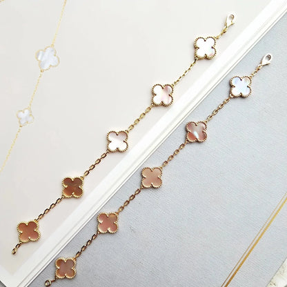 [GALE] CLOVER 5 MOTIFS  PINK MOP BRACELET COLLECTION