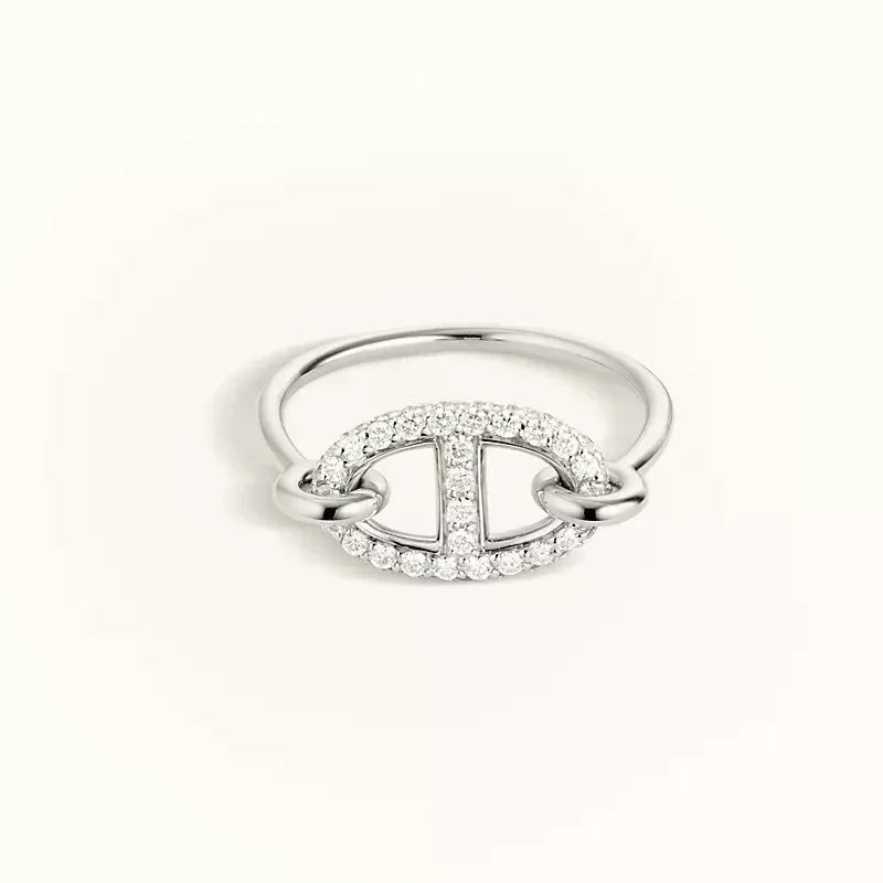 [GALE]RONDE KLEINER SILBER-DIAMANTRING
