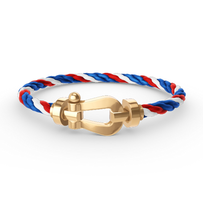[GALE]FORCE LARGE HORSESHOE NO DIAMOND BRACELET GOLD