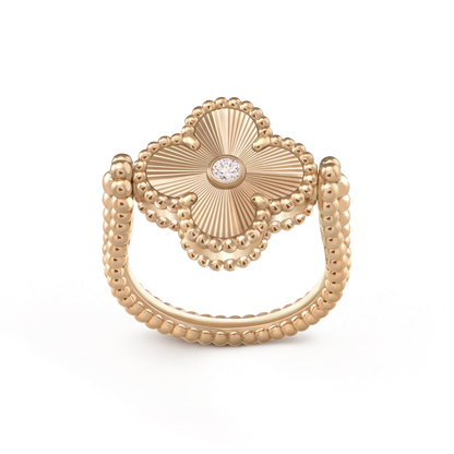 [GALE]CLOVER RIVERSIBLE ROSÉGOLDRING 