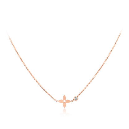 [GALE] BLÜTENANHÄNGER ROSÉGOLD UND DIAMANT