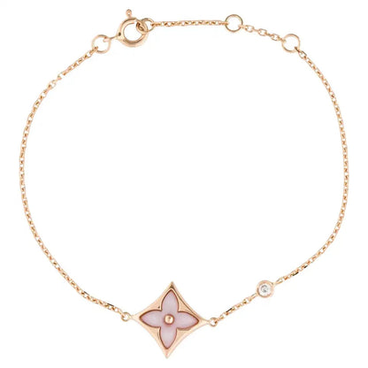 [GALE]STAR 1 DIAMOND PINK GOLD BRACELET