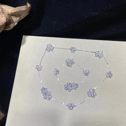 [GALE]FRIVOLE SILVER 5 FLOWERS BRACELET