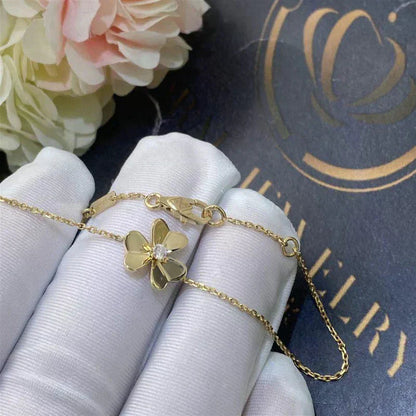 [GALE]FRIVOLE GOLD BLUME ROSA MALACHIT ARMBAND