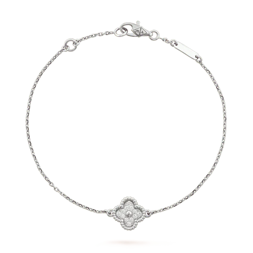[GALE]CLOVER EINZELBLÜTEN-ARMBAND SILBER