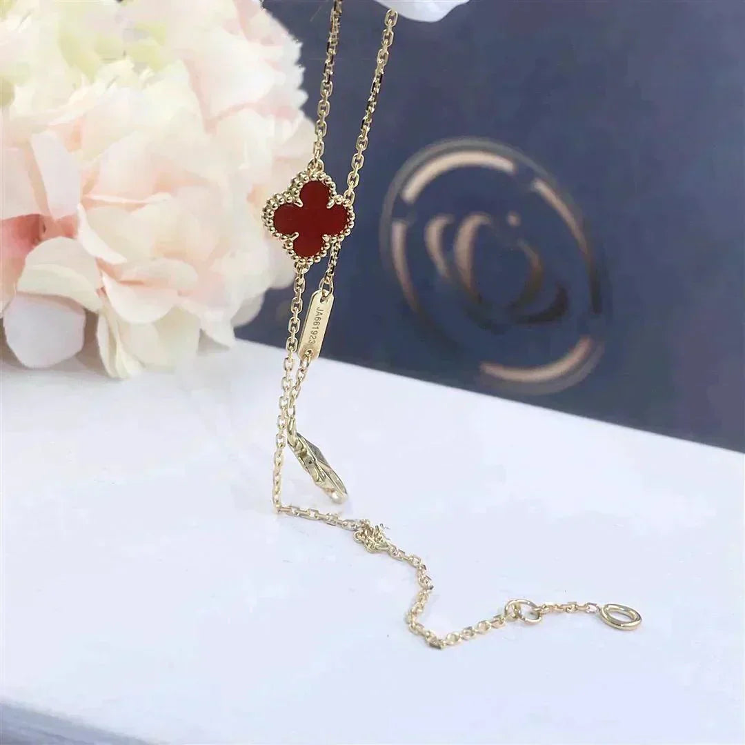 [GALE]CLOVER CARNELIAN EINZELNE BLUMENARMBAND