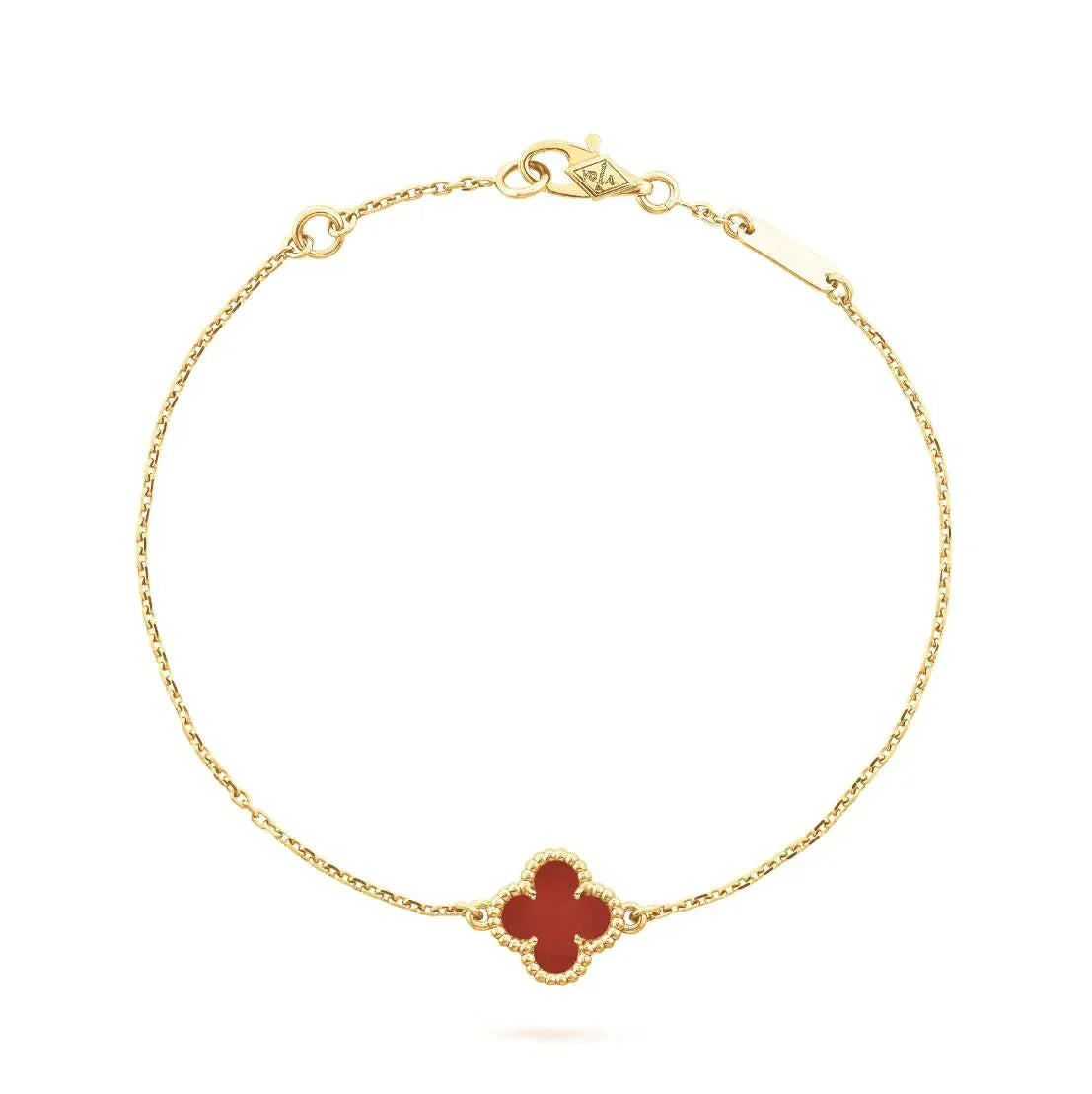 [GALE]CLOVER CARNELIAN EINZELNE BLUMENARMBAND