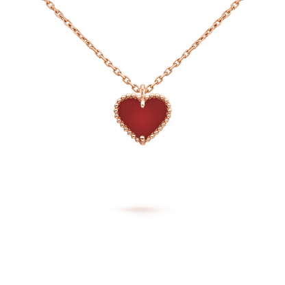 [GALE]Halskette mit Steinklee und Karneolherz