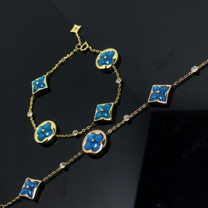 [GALE]STAR AND SUN 4 MOTIF BLUE BRACELET