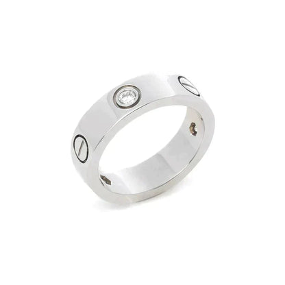 [GALE] Liebesring 5,5 mm 3 Diamanten Silber